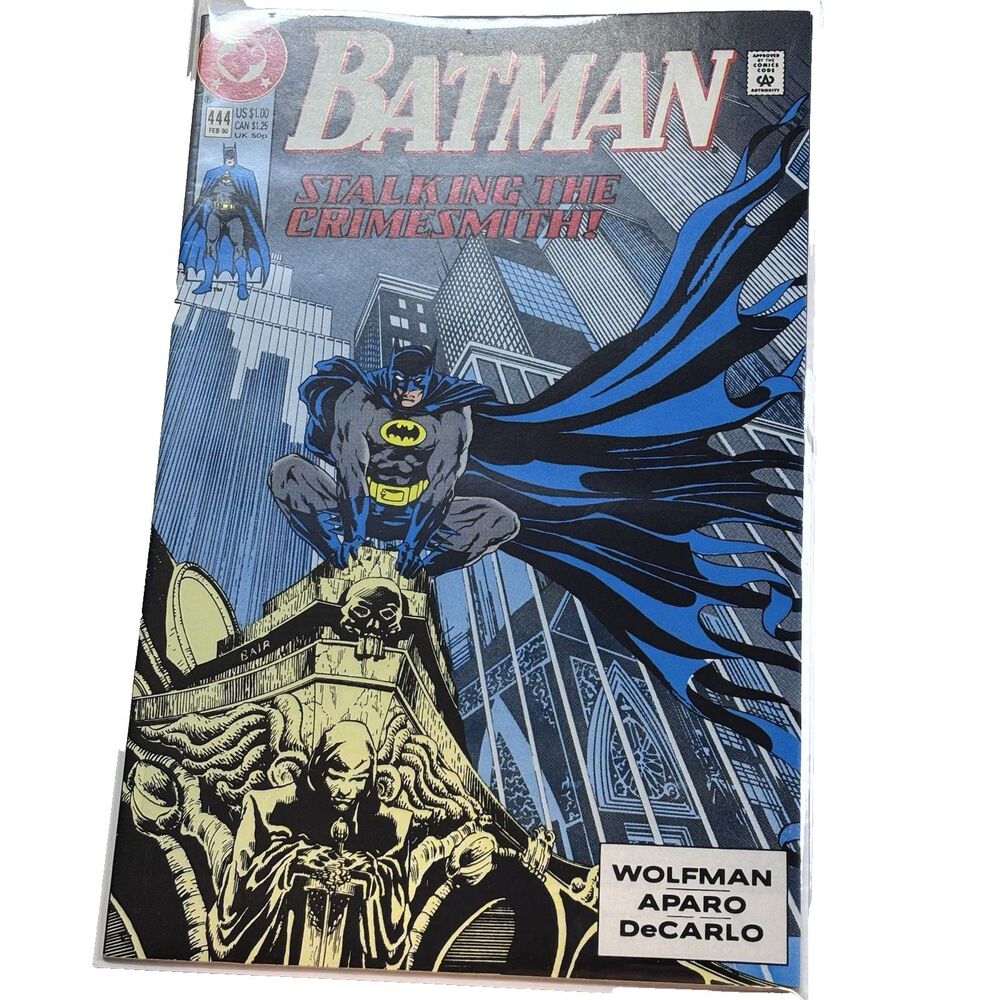 Batman Original Series #444 Stalking The Crimesmith DC 1990 Free Queen in Black